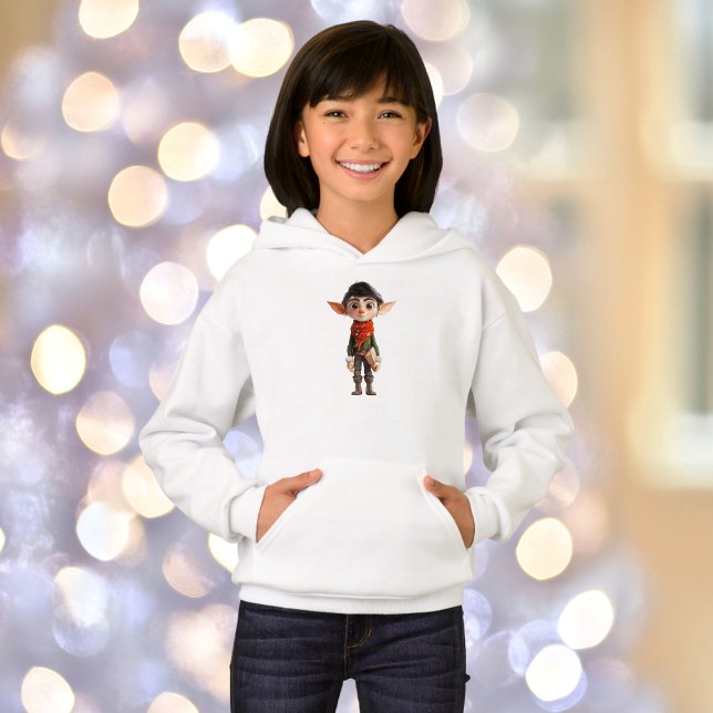 Poet Teen Christmas Elf Girl's Hoodie (Von Creator hochgeladen)