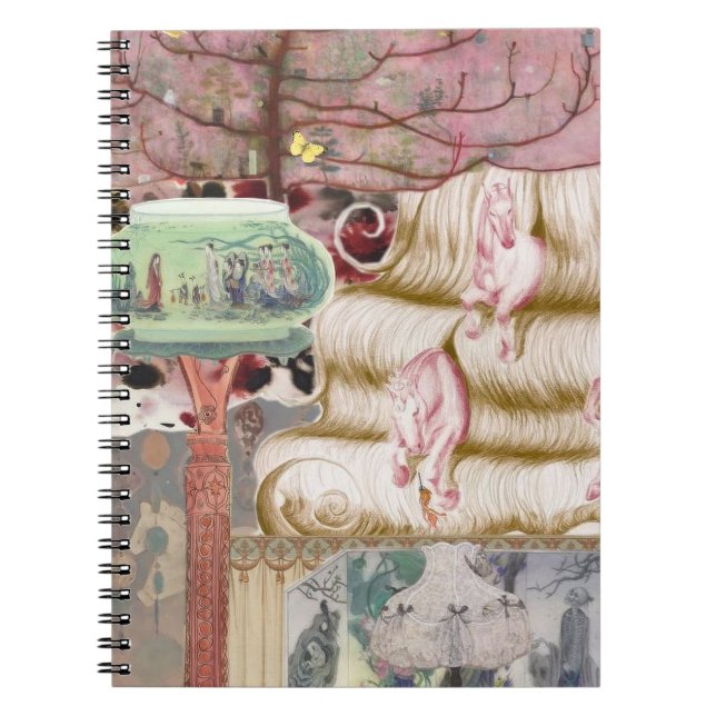 Poetcore Collage Notebook Notizblock (Vorderseite)