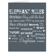 Poetic Elephant Wisdom regelt typografische