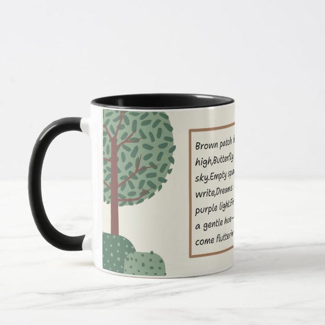 Poetic Pause Kitty Mug (Gauche)