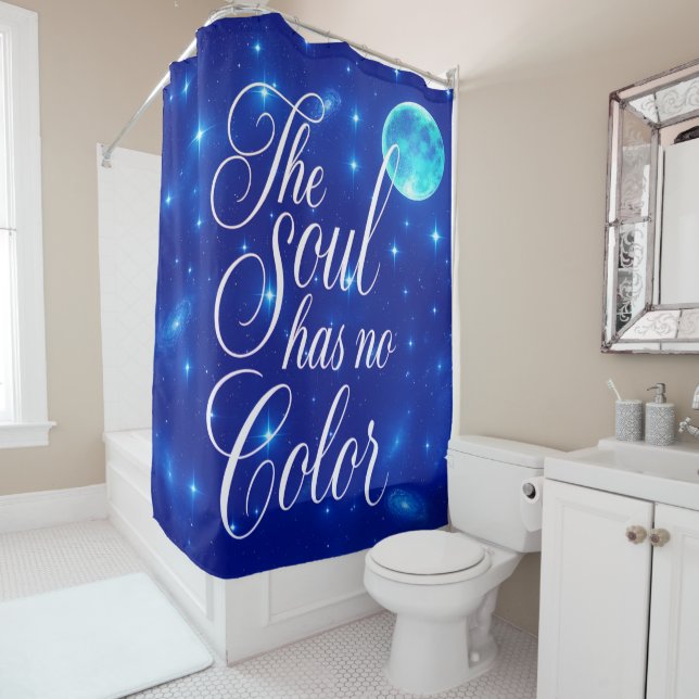 'Poetic Quotes Collection' Shower Curtain Duschvorhang (Beispiel)