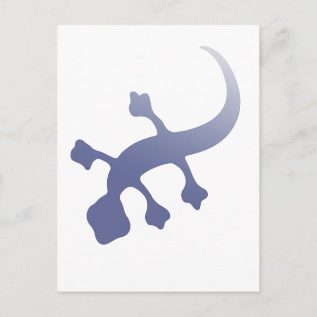 Poetica Gecko Postkarte (Vorderseite)