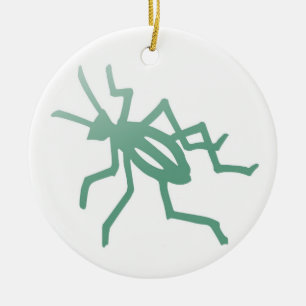 Poetica Green Cricket Keramikornament
