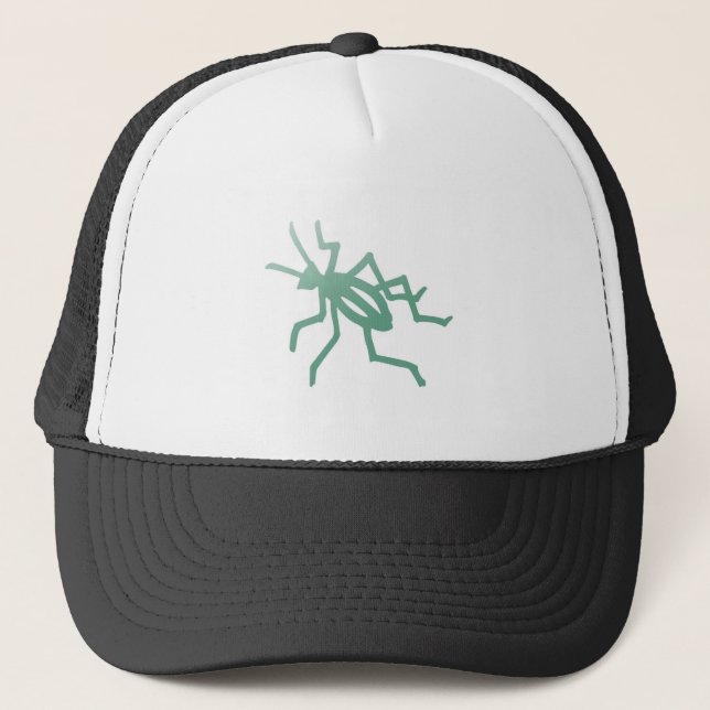 Poetica Green Cricket Truckerkappe (Vorderseite)