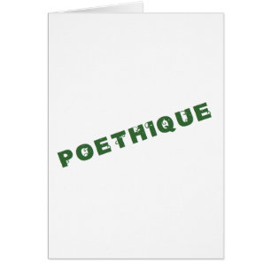 poétique verte