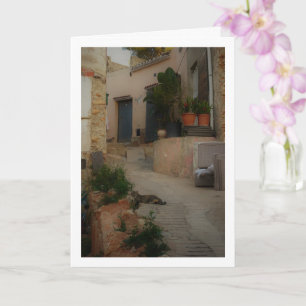 Poetische Straßenszene in Lliria, Valencia Karte