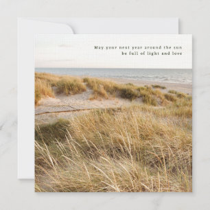 Poetische und sanfte Strand-Natur-Ästhetik, Gruß Karte