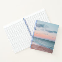 Poetisches Sonnenuntergangs-Himmel Notizbuch