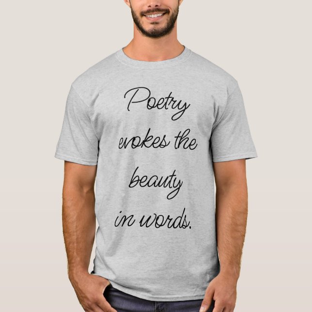Poetry Evokes Men's Basic T - Shirt (Vorderseite)