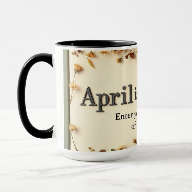 Poetry in Bloom Floral Literary Coffee Tasse (Links)