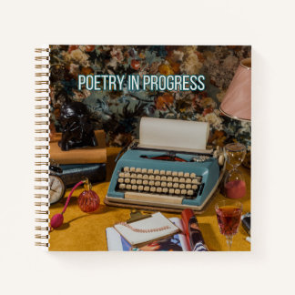 "Poetry in Progress" Hardcover Notebook Notizbuch