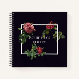 Poetry Journal Vintage Rose Notizbuch