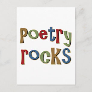Poetry Rocks Postkarte