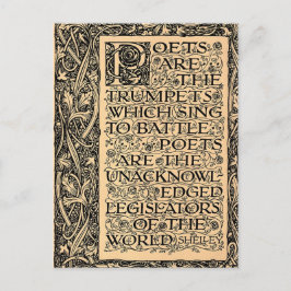 Poets Are - Shelley Postkarte