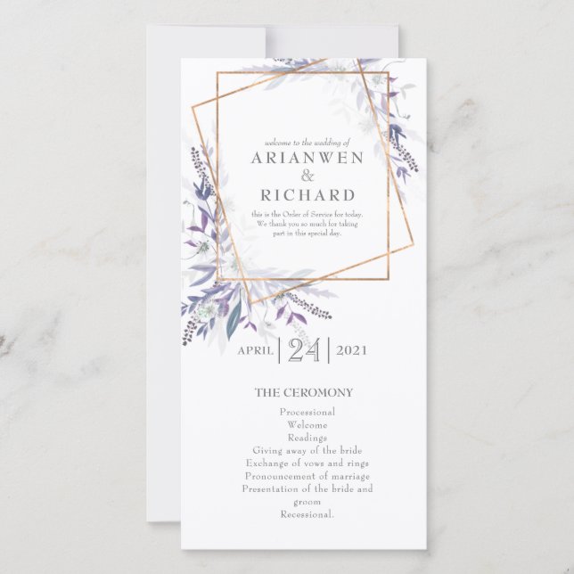 Poets Garden Geo Lila Service (Vorderseite)