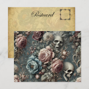 🪦 Poets Pending - Gothic Viktorianisch Feiertagspostkarte