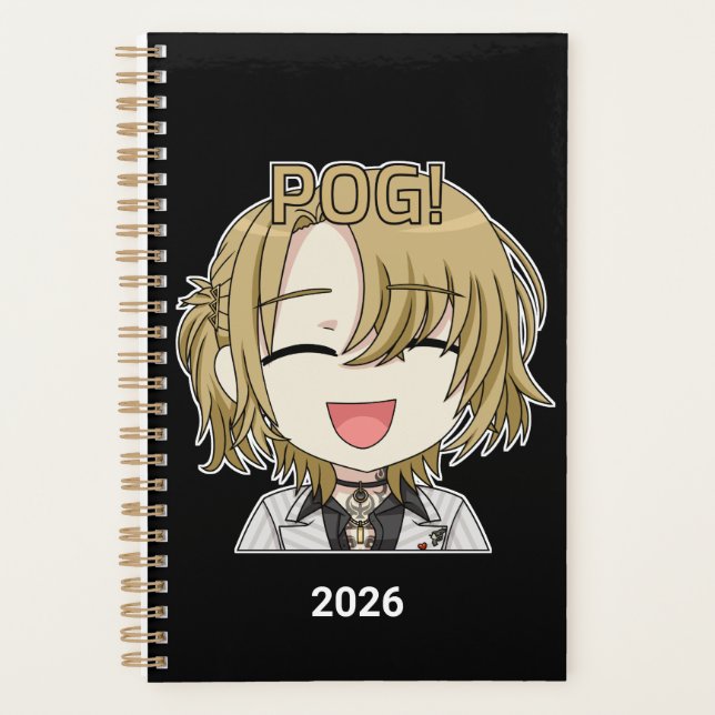 Pog! Chibi Planner 2026 - Luca Kaneshiro Fanart Planer (Vorderseite)