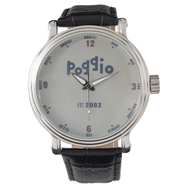 Poggio Bar Clock Armbanduhr (Vorderseite)