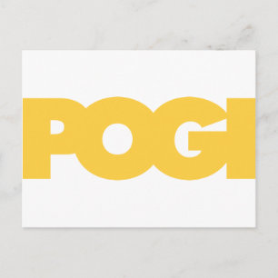Pogi - Gelb Postkarte