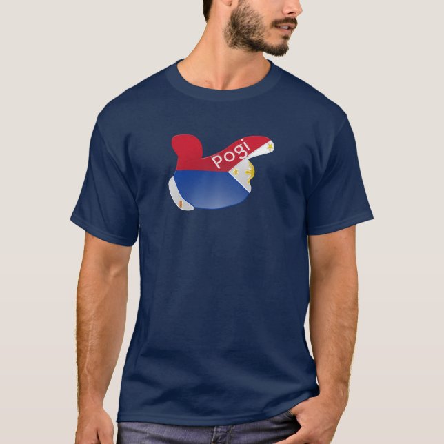 Pogi ‚Handsome‘, Filipino, Pinoy Humous T-Shirt (Vorderseite)