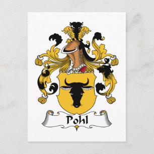Pohl Familienwappen Postkarte