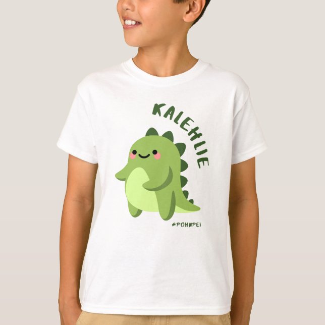 Pohnpei Pacific Islander "Hallo!" T-Shirt (Vorderseite)