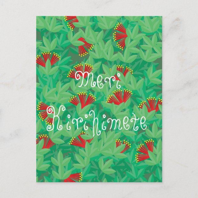 Pōhutukawa Postkarte (Vorderseite)