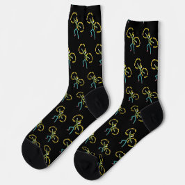 Poi Spinning Stickman Socken