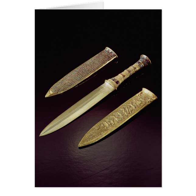 Poignard et gaine d'or (Devant)