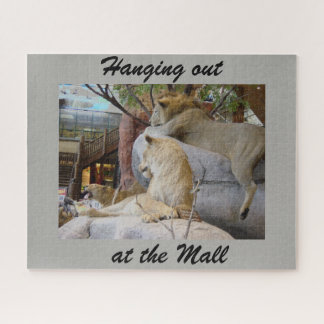 Poignée au puzzle du centre commercial