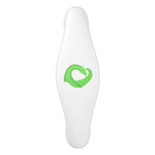 Poignée De Porte En Céramique Dragon de coeur vert citron blanc