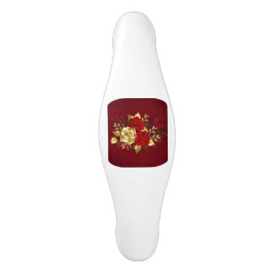 Poignée De Porte En Céramique Trois Roses de bijoux