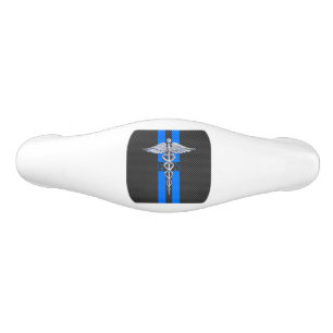 Poignée De Tiroir En Céramique Infirmière inscrite RN Silver Caduceus