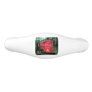Poignée De Tiroir En Céramique Minuscule caravane rouge tzigane customisée