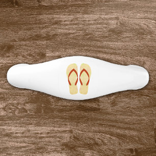 Poignée De Tiroir En Céramique Thème de plage d'été jaune