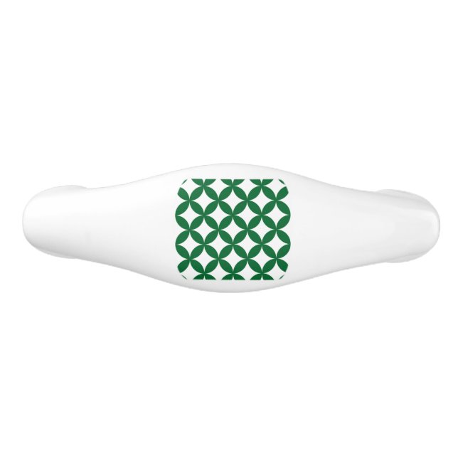 Poignée De Tiroir En Céramique Tiroir Motif Shippo vert (Devant)