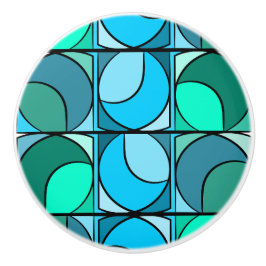 Poignée en Céramique 70' bleue