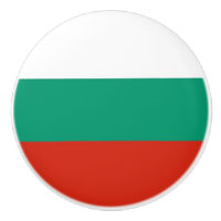 Poignée en céramique avec drapeau de Bulgarie