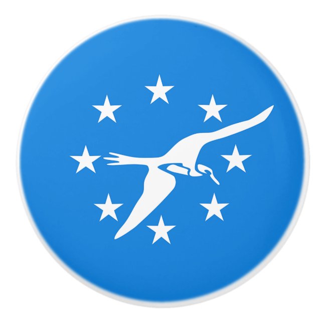 Poignée en céramique avec drapeau de Corpus Christ (Devant)