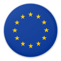 Poignée en céramique avec drapeau de l'Union europ