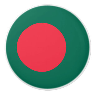Poignée en céramique avec drapeau du Bangladesh