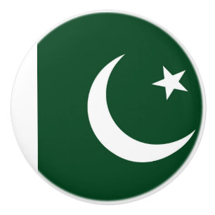 Poignée en céramique avec drapeau du Pakistan