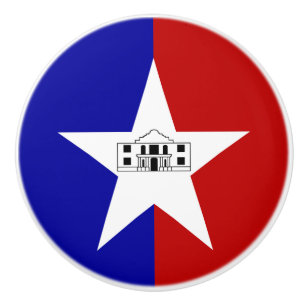 Poignée en céramique avec le drapeau de San Antoni