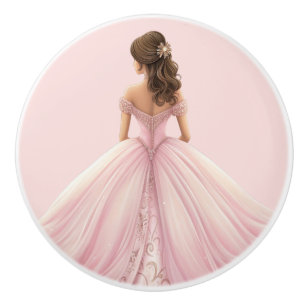 Poignée en céramique girly pour fille Princesse Ro