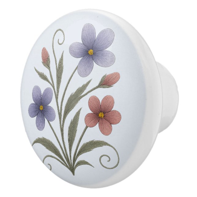 Poignée en Céramique pensée sauvage (Droite)