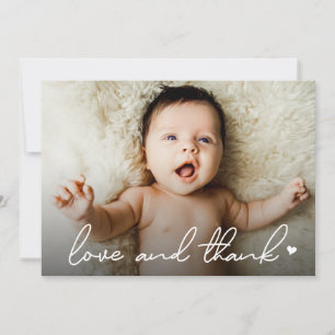 Poignée moderne Baby Photo amour et merci