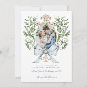 Poignets de feuilles avec Carte de remerciements d