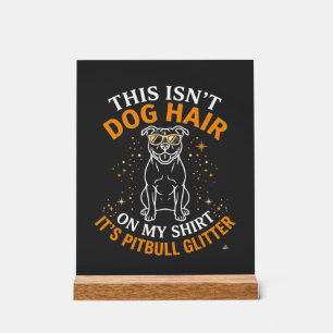Poils de chien Pitbull Paillettes Lunettes de sole