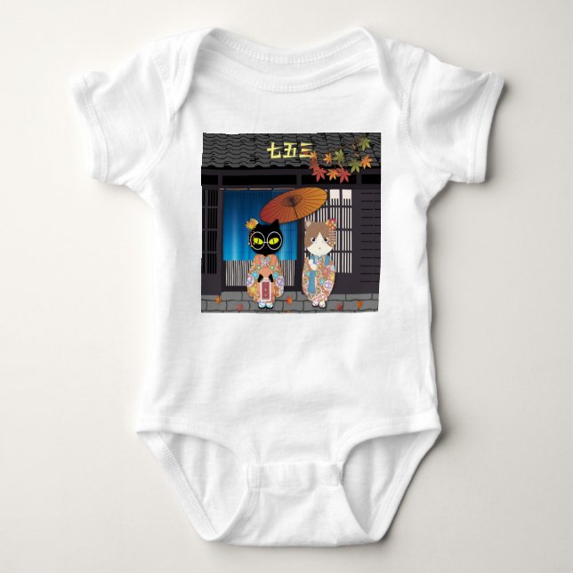 Poilunas 7-5-3 Feier Baby Strampler (Vorderseite)