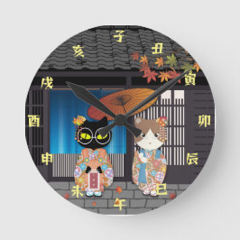 Poilunas 7-5-3 Feier Runde Wanduhr